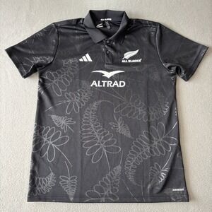 Adidas New Zealand All Blacks Rugby Jersey Size Large Black World Cup 2023 Men's